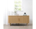 Dressoir Cavo - eikenhout naturel - 160x45x76 cm - 2 deuren