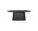Eettafel Tobago ovaal 200 cm - Espresso