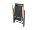 Pisa position chair with woodlook armrest
