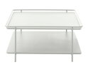 Salontafel Yuba vierkant metaal 75x75 cm - Wit