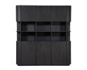 Kabinet Oslo 203x42cm - zwart | Eleonora