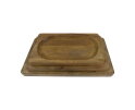 Decoratieve dienbladen - Naturel - Mangohout - Set van 3