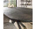 Eetkamertafel 215cm deens ovaal metallic - Grijs
