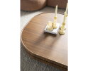 Salontafel Arcus walnootfineer 122x122cm - bruin | Eleonora