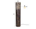 Vloerlamp &Oslash;25 cilinder 120cm - Zwart bruin