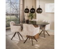 Eettafel Tinto Centro Deens ovaal 215x105 cm - Brons glas