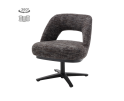 Eetkamerstoel Caldes draaibaar Chenille - TED 17 blue-grey