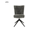 Bardi Stoel - fabric Haga 16 charcoal (draaibaar)