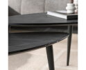 Salontafel Marquina set van 2 niervormig - marmerlook