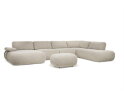 SEVN Emilia modulaire U-bank &ndash; Silencio Taupe &ndash; 427x262 cm - Zelf samen te stellen