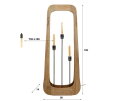 Vloerlamp 3L bray - Massief mango naturel