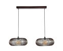 Hanglamp Copper twist 2 lampen &Oslash;43 cm - Zwart nikkel