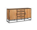 Dressoir Denver | Mangohout en staal | 165 cm