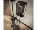 Vloerlamp Mesh rotate 3 lampen - Artic zwart