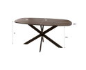 Eettafel Arhus Solid 150 - Massief acacia bruin