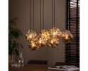 Hanglamp Rocky Chromed 7 lampen - Glas