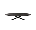 Eettafel Brandy Black | 160 cm | Ovaal