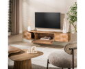 Zwevend TV meubel Ocean - Mangohout - naturel - 160x35x45 cm