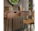 Kaptafel Barrel 120 cm mangohout - zandkleur