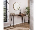 Haltafel Carve - Massief acacia drift brown