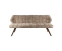 Eetkamerbank Raster - Hoven champagne - bruin metaal - 180x58x81 cm