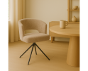 Eetkamerstoel Mura draaibaar Chenille - Beige