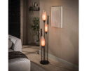 Vloerlamp Cocoon 5-lichts Frosted Sienna bruin &ndash; hotel chique design - 35x35x178 cm