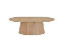 Salontafel Novero ovaal eikenhout 120x70 cm - Naturel