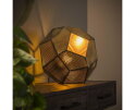 Tafellamp punched hexagon - Antiek koper finish