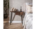 Nachtkastje links Carve - Massief acacia drift brown