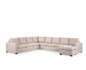 U-bank Eleven 7-zits By-Olaf – Stof Inari 22 Beige – Hoek Links of Rechts Monteerbaar – 345 x 285 cm