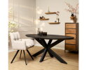 Eettafel Brandy Black | 160 cm | Ovaal
