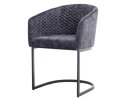 Pellaro Armstoel - fabric Adore 29 Dark grey