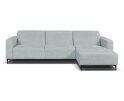 Hoekbank Nolan met Chaise Longue Rechts &ndash; Cremona Stof - Lichtgrijs - 275x150x84 cm