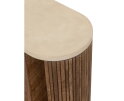 DTP home Lagoon laptoptafel teakhout en Mortex naturel / beige - 30 x 55 x 60 cm