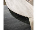 Salontafel set/2 log Twin - 3D ceramic mix travertine