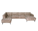 Tower Living Leeds Chaise R - 2 5 - Ottoman L - Touch 04 Taupe