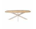 Eiken eettafel Ferris | Deens Ovaal 200 cm | Naturel | Poot Sand