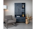 Dante Fauteuil - fabric Teddy MJ87 Dark brown