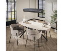 Hanglamp 5L koker mesh - Artic zwart