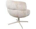 Eetkamerstoel Lopez - beige draaipoot 360 - Cremona - Taupe 04 - Star Collection