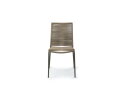 NOVARA STACKABLE SIDECHAIR 12053  -  STEEL OLIVE