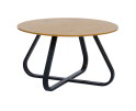 Salontafel Cesura rond eiken melamine Ø80 cm - Naturel