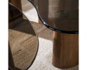 Salontafel Tinto organisch glas set van 2 - Brons glas