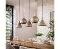 Hanglamp 5L mix Metallo - Beige