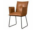 Seda Armstoel - fabric Cherokee 8 cognac