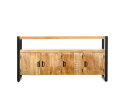Dressoir Britt mangohout metaal 175 cm - Naturel