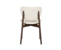 Tower Living Pimonte sidechair  - Espresso - fabric Sahara 102 ivory