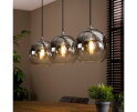 Hanglamp 3L bubble shaded - Oud zilver