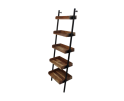 Decoratieve ladder - powdercoated black - acacia